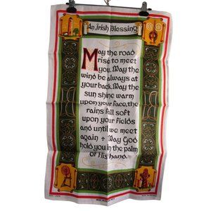Ulster Weavers Irish Linen Irish Blessing No Large Tea Towel Wall Hanging Shows